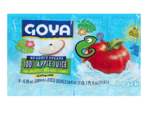 GOYA 100% APPLE JUICE 6.76 OZ 8 PK