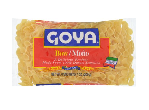 GOYA BOW PASTA 7 OZ GOYA BOW PASTA 7 OZ