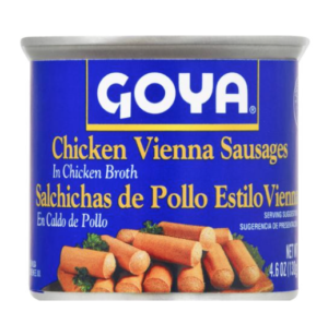 GOYA CHICKEN VIENNA SAUSAGES IN CHICKEN BROTH 4.6 OZ