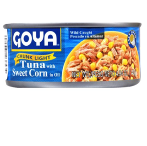 GOYA CHUNK LIGHT TUNA WITH SWEET CORN IN OIL 4.94 OZ