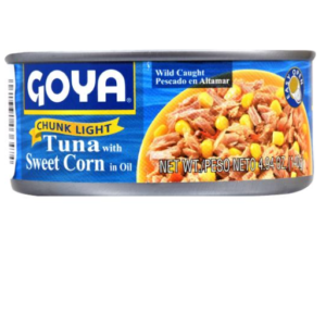 GOYA CHUNK LIGHT TUNA WITH SWEET CORN IN OIL 4.94 OZ