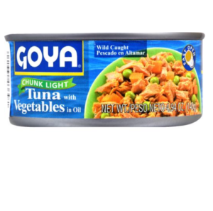 GOYA CHUNK LIGHT TUNA WITH VEGETABLES IN OIL 4.94 OZ