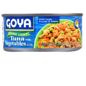 GOYA CHUNK LIGHT TUNA WITH VEGETABLES IN OIL 4.94 OZ