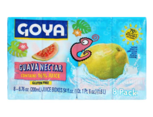GOYA GUAVA NECTAR JUICE 6.76 OZ 8 PK