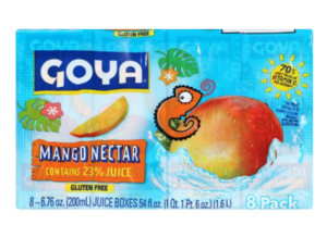 GOYA MANGO NECTAR JUICE 6.76 OZ 8 PK