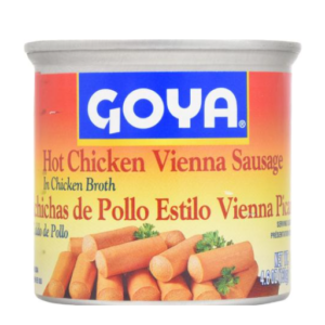 GOYA HOT CHICKEN VIENNA SAUSAGE IN CHICKEN BROTH 4.60 OZ