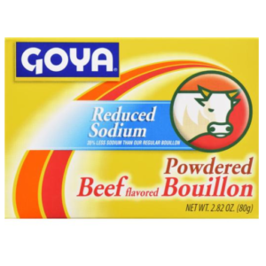 GOYA POWDERED BEEF BOUILLON REDUCED SODIUM 2.82 OZ