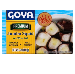 GOYA PREMIUM JUMBO SQUID IN OLIVE OIL 4 OZ