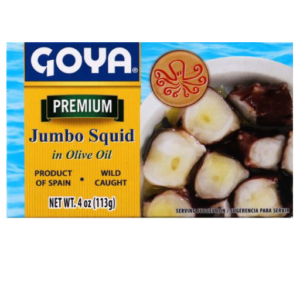 GOYA PREMIUM JUMBO SQUID IN OLIVE OIL 4 OZ