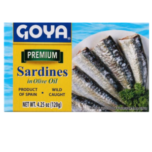 GOYA PREMIUM SARDINES IN OLIVE OIL 4.25 OZ