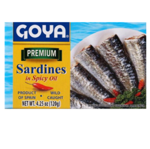 GOYA PREMIUM SARDINES IN SPICY OIL 4.25 OZ