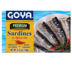 GOYA PREMIUM SARDINES IN SPICY OIL 4.25 OZ