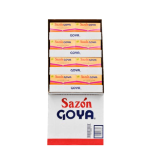 GOYA SAZON CORIANDER AND ANNATTO SEASONING 72CT DISPLAY 1 CT
