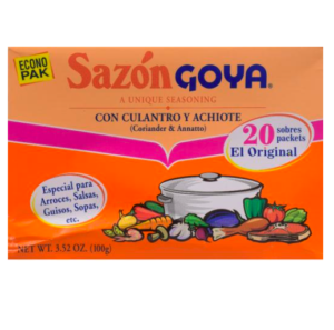 GOYA SAZON CORIANDER & ANNATTO SEASONING ECONO PAK 3.52 OZ