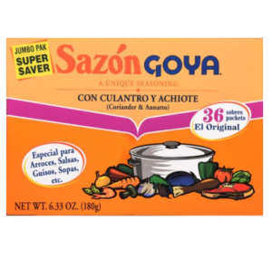 GOYA SAZON CORIANDER & ANNATTO SEASONING JUMBO PAK 6.33 OZ