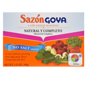 GOYA SAZON NATURAL AND COMPLETE SEASONING NO SALT 3.52 OZ