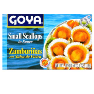 GOYA SMALL SCALLOPS IN SAUCE 4 OZ