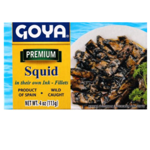 GOYA SQUID FILLETS IN THEIR OWN INK 4 OZ